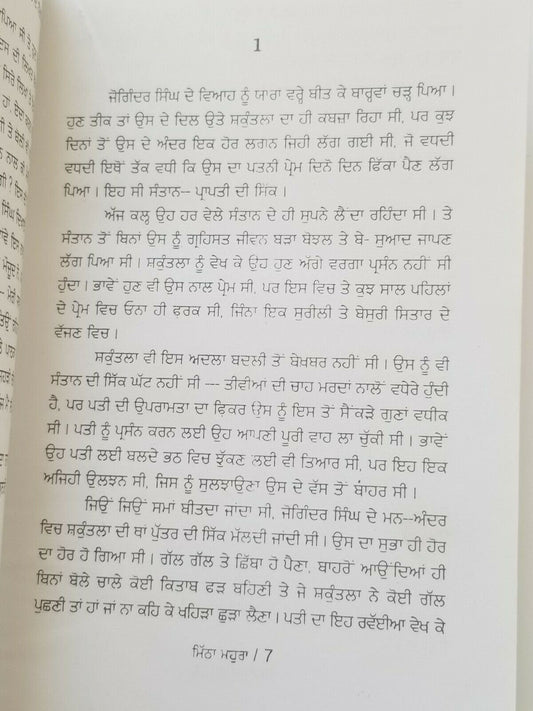 Mitha mahura mohra nanak singh novel indian punjabi reading literature book b41