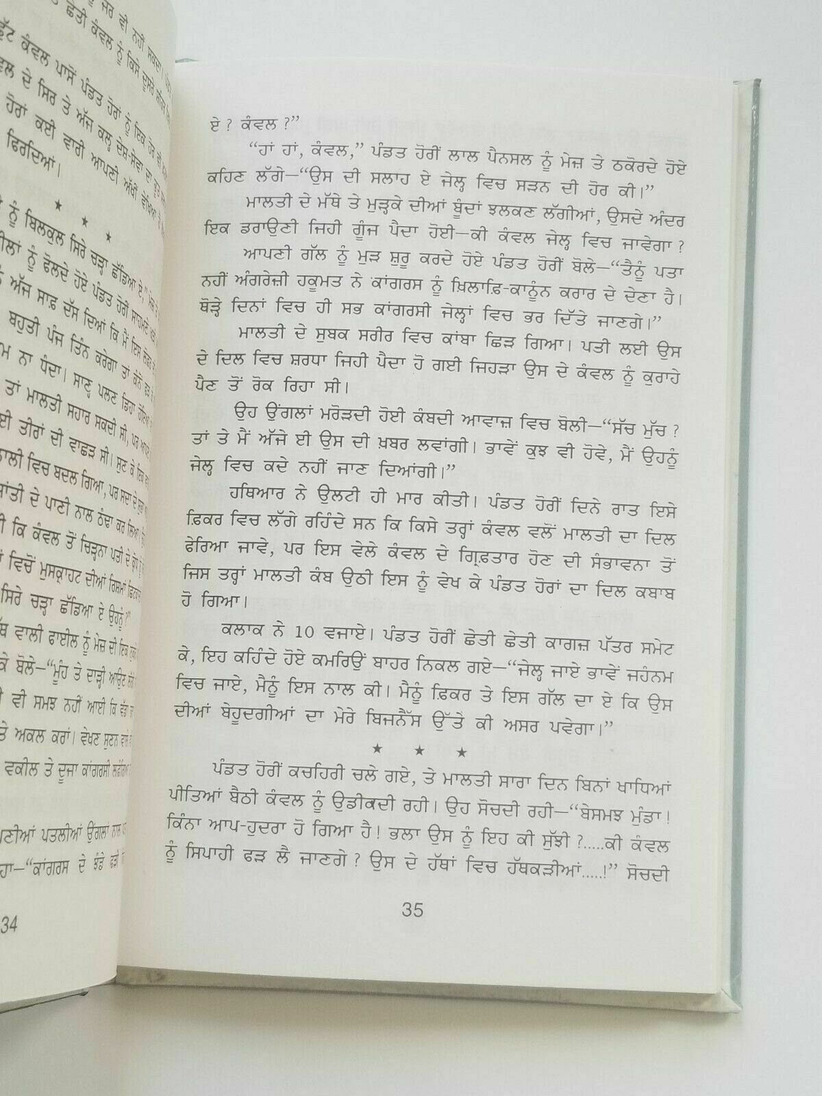 Rab apnay asli roop vich novel nanak singh punjabi reading literature book b29