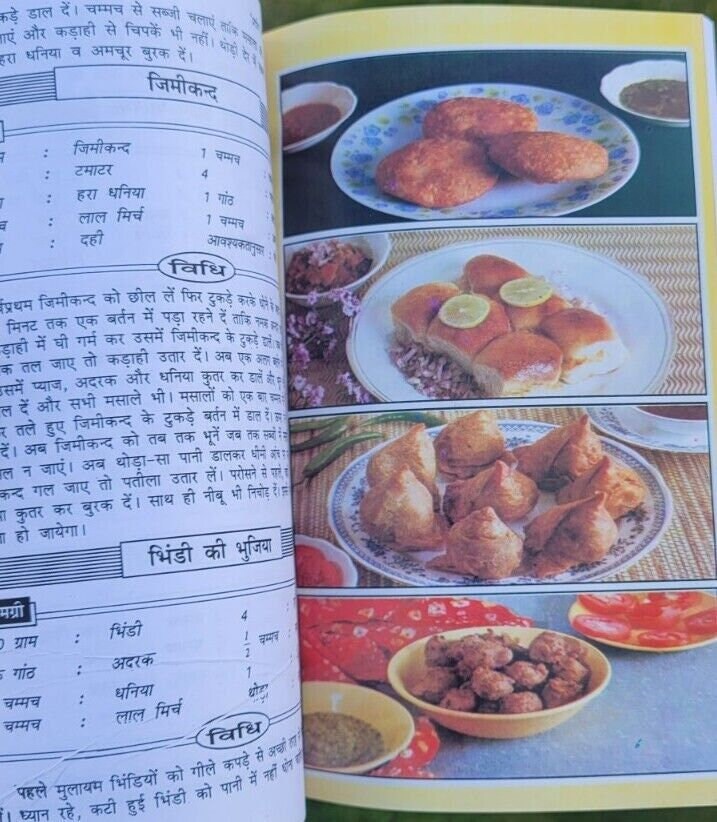 Pradeep indian cooking rasoi book with detailed simple instructions in hindi mk