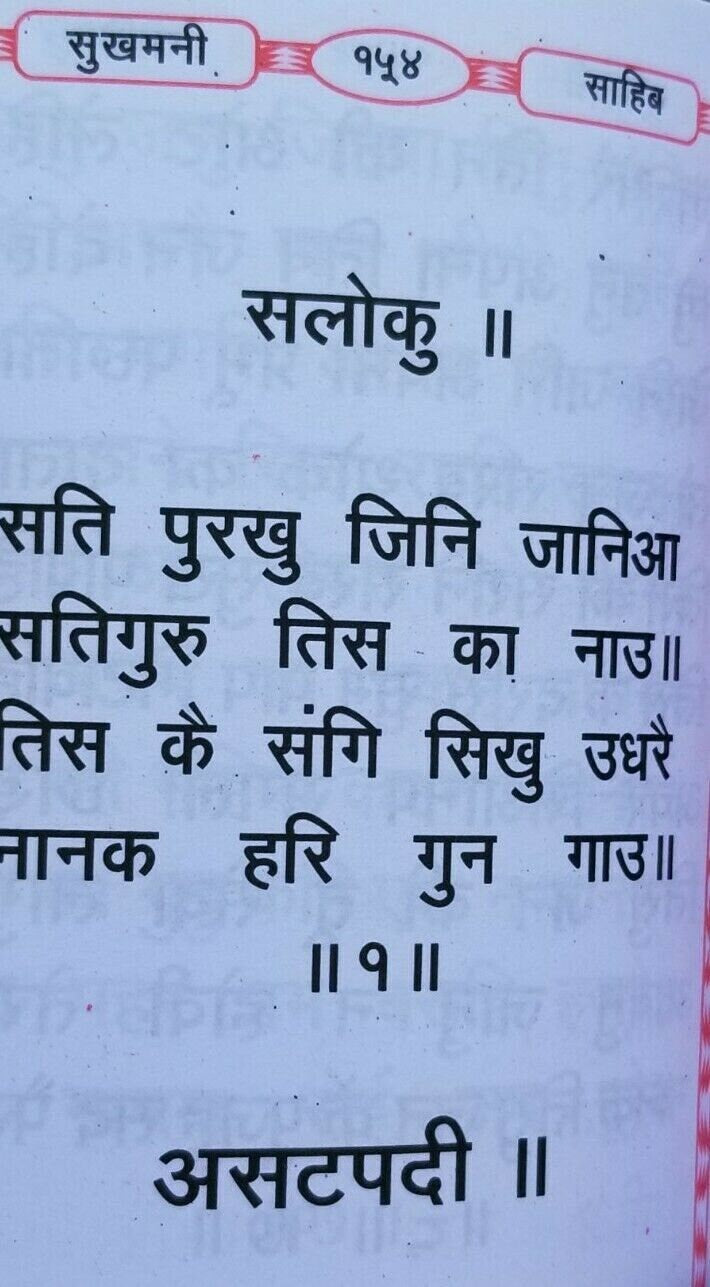 Sukhmani Sahib Gutka Hindi Sikh Prayer Pocket Book Hardback Holy sukhmanee B43