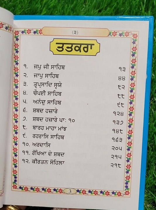 Sikh Nitnem Gutka Sahib Japji Anand Rehras Damdami Taksal Sikh Banis Punjabi WW10