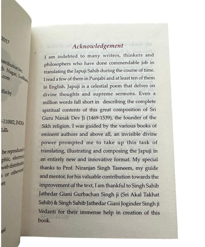 Sikh Japji Sahib Bani Steek Gurmukhi Hindi Transliteration English Translation W