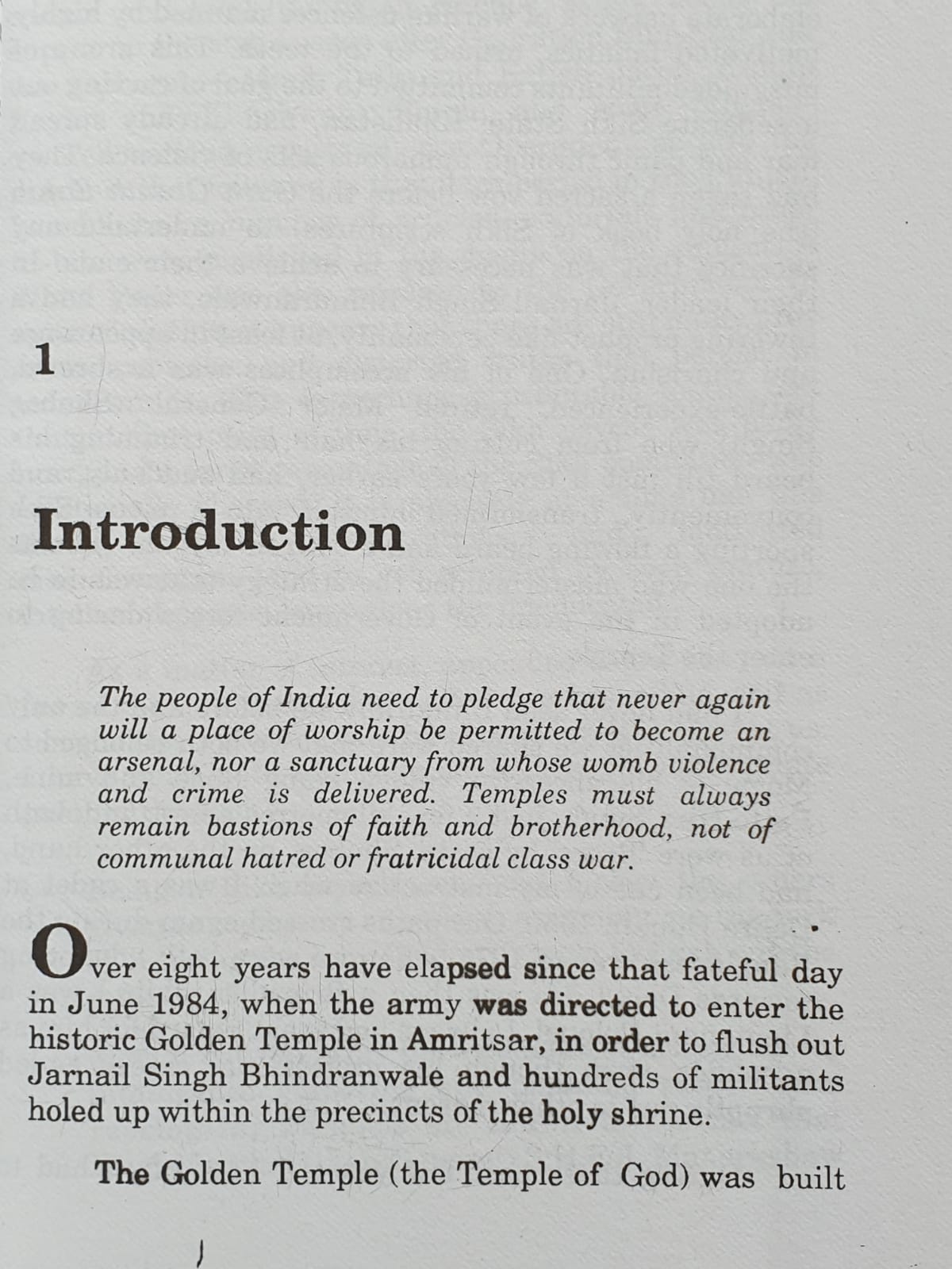 Operation Blue Star The True Story K S Brar Paperback Golden Temple Book B11