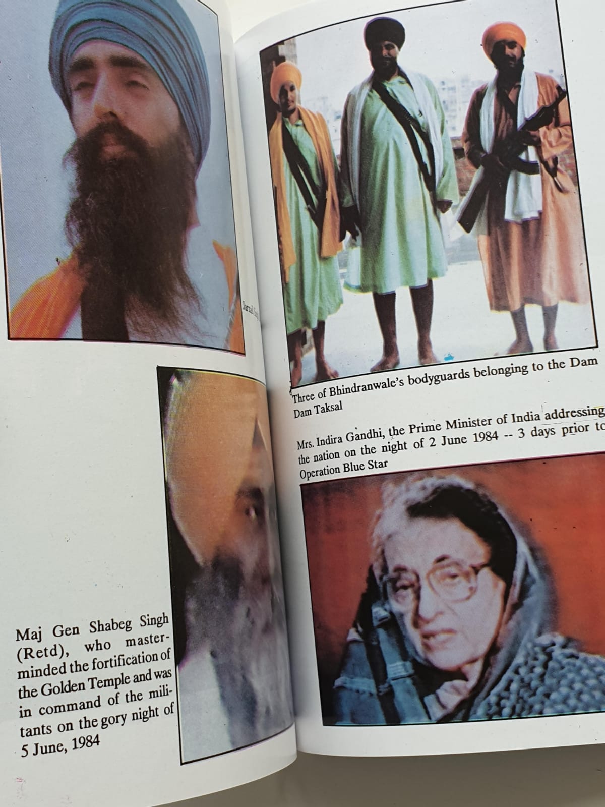 Operation Blue Star The True Story K S Brar Paperback Golden Temple Book B11