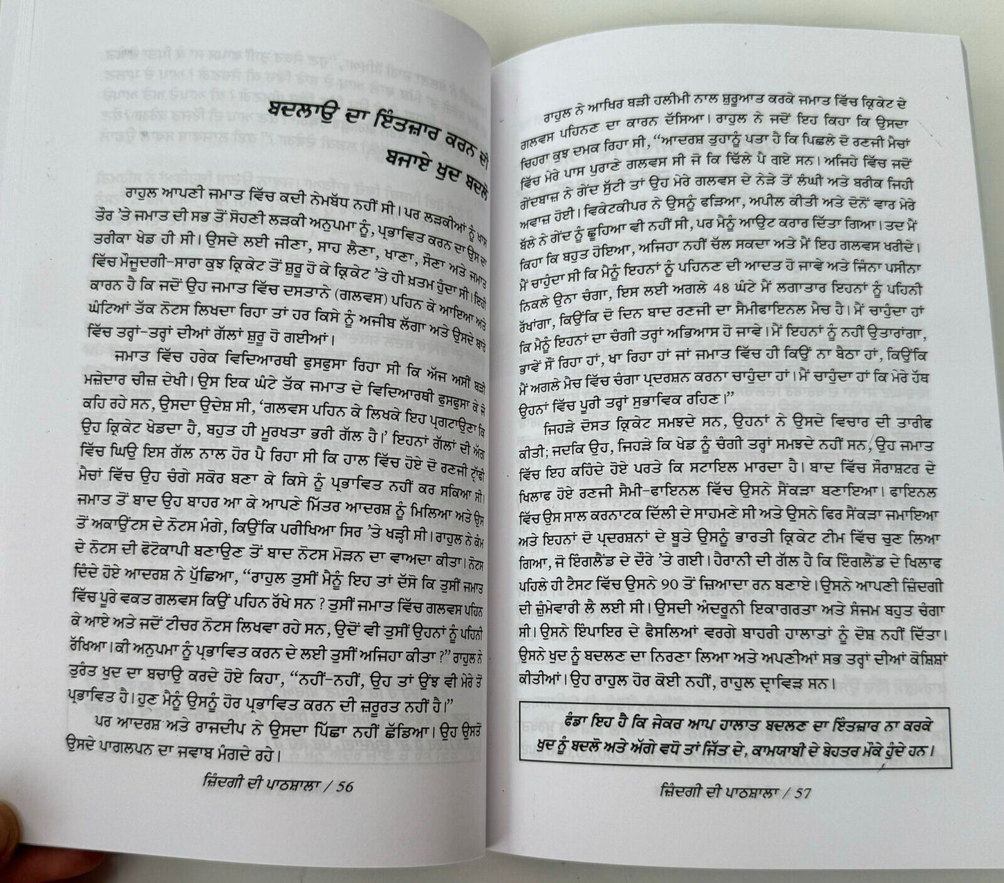 Zindagi di Pathshala by N Raghuraman Motivation Positive Energy Punjabi Book New