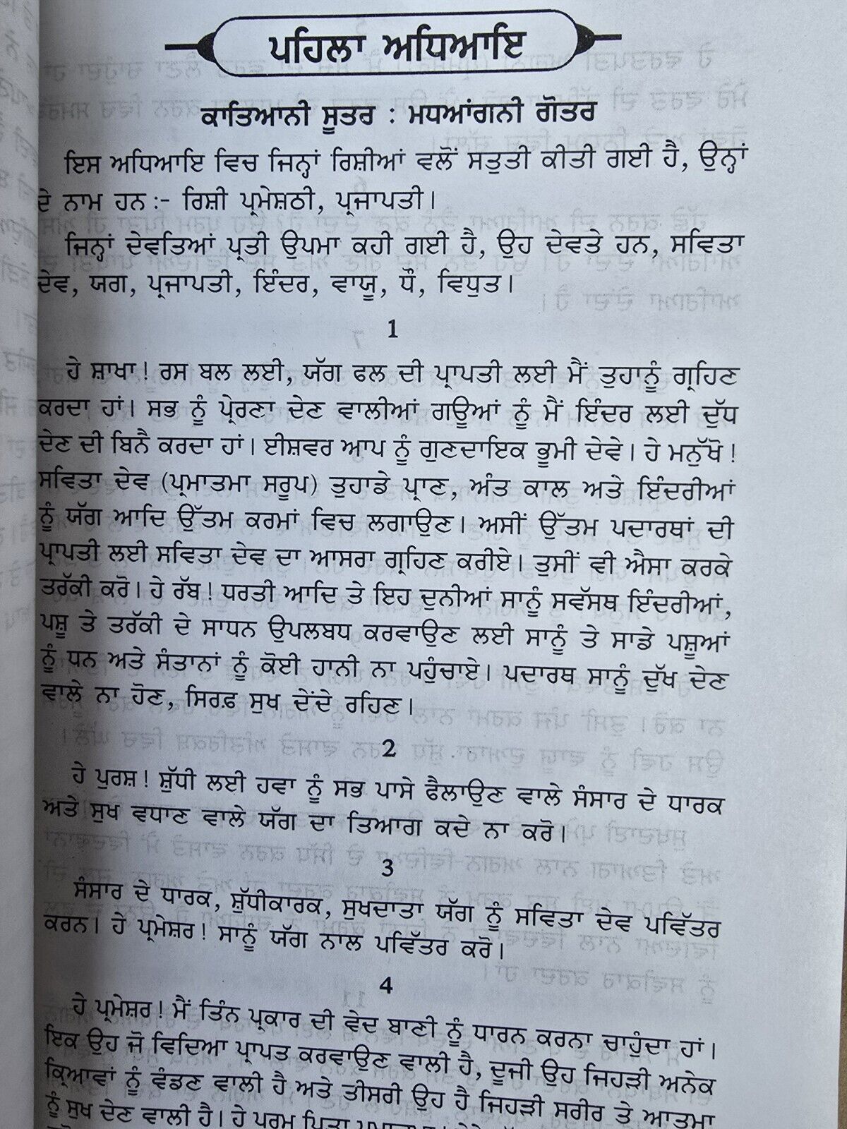 Yajurved Ancient Hindu Granth Scripture Vedas Punjabi explanation Book STOR Ved