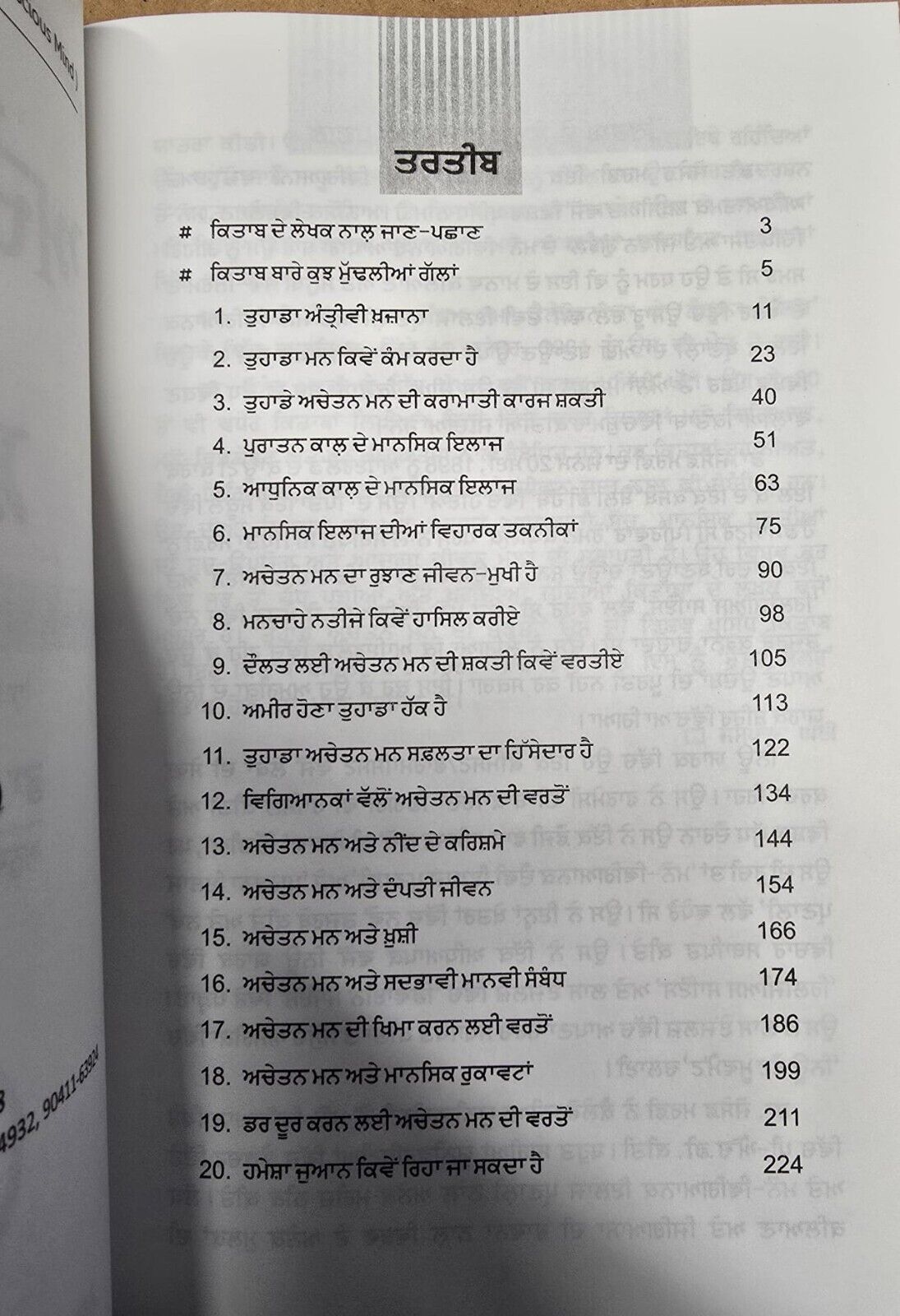 The Power of your Subconscious Mind Gurmukhi Punjabi Joseph Murphy Book Achetan