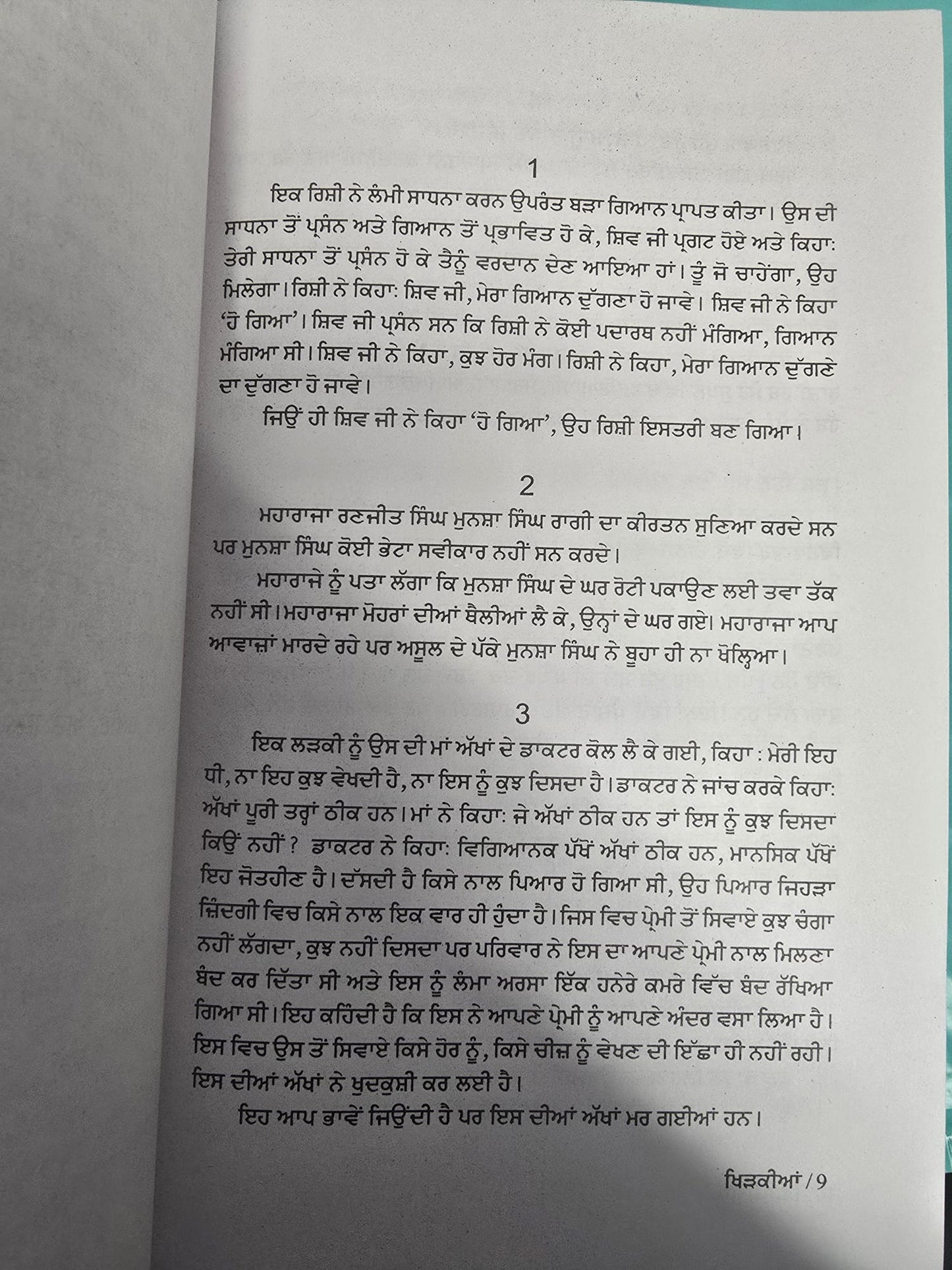 Khirkian Khidkian Narinder Singh Kapoor Punjabi Gurmukhi Literature Reading Book