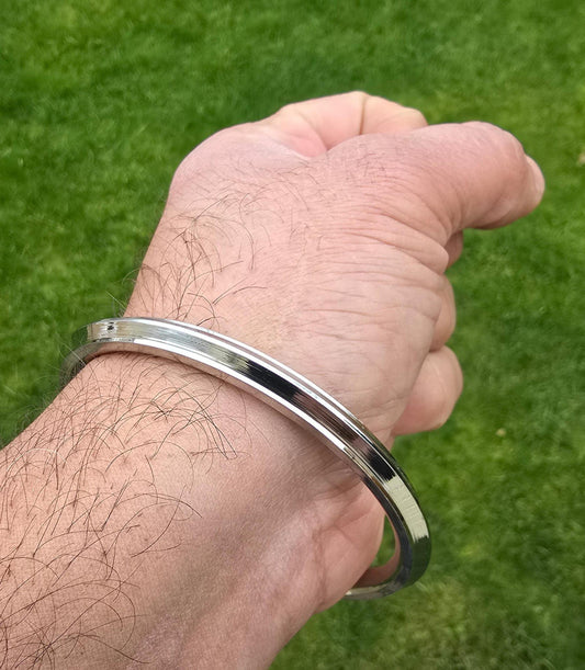 Stainless Steel Kara Sikh Singh Kaur Khalsa Bangle One Edge Collar Design Kada F5A Bracelet Karray Karha