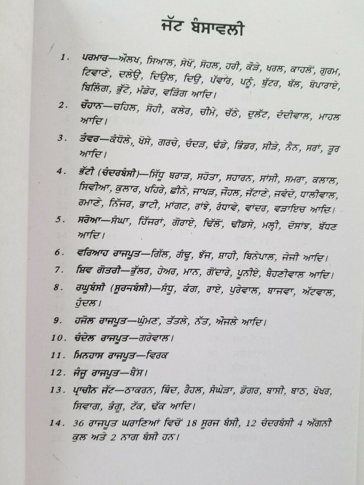 Jatta da itihas history of jatts book on panjabi jat surnames in punjabi b51 new