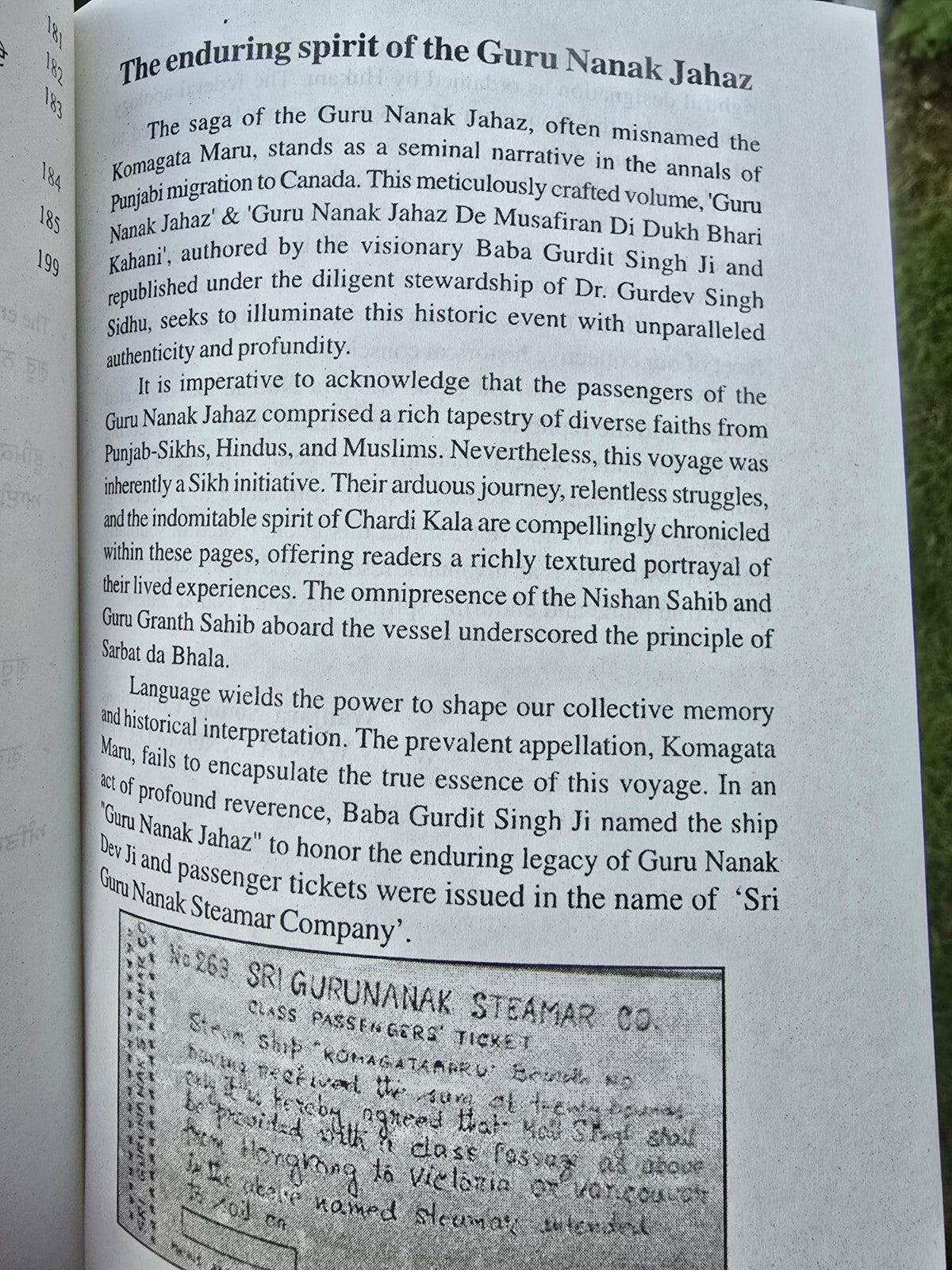 Guru Nanak Jahaz Punjabi Book Baba Gurdit Singh Sikh History Panjabi Literature B57