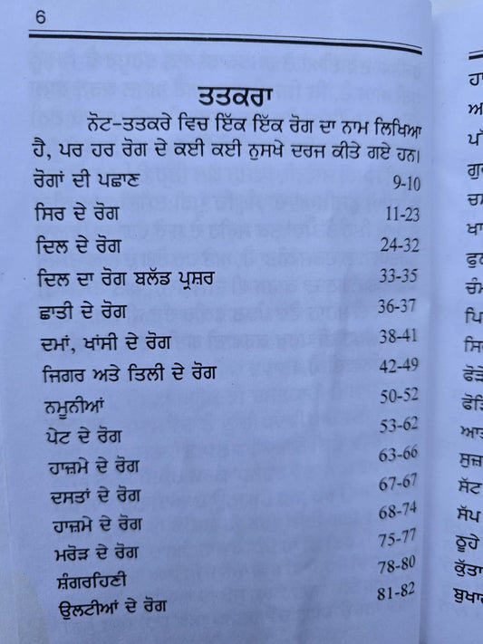 Gharelu Hakeemi Totke Dhanantar Vaid Desi Home Remedies Punjabi Gurmukhi Book M